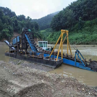 Gold Mining Dredger in Indonesia